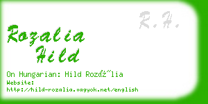 rozalia hild business card